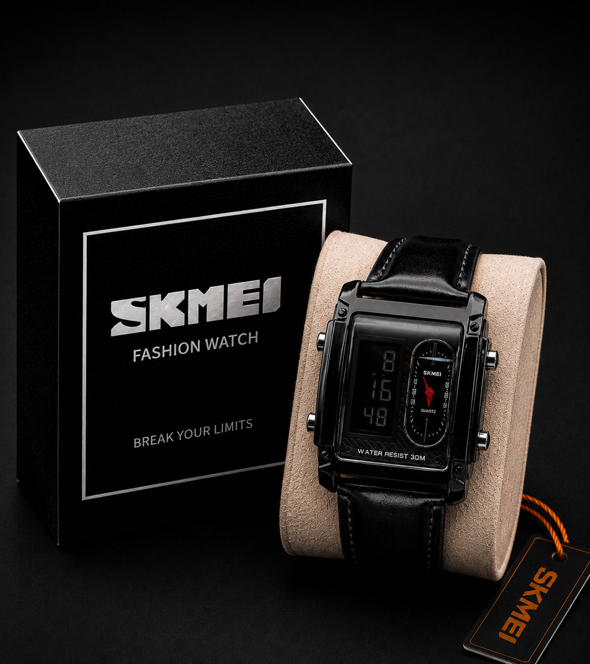 Skmei Dual Time Leather 1868