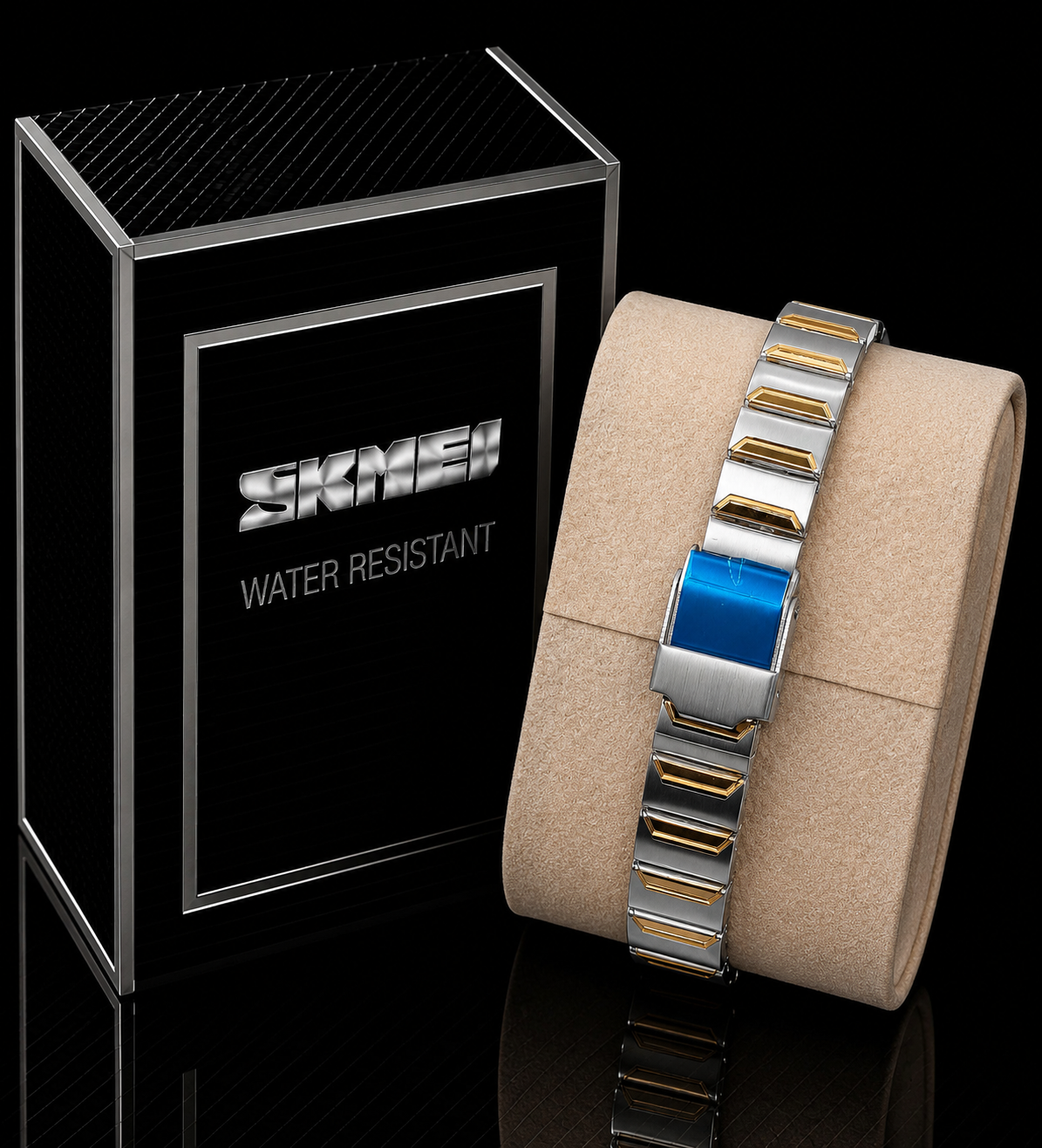 Skmei ladies Watch Stone Studded Digital Watch 2446