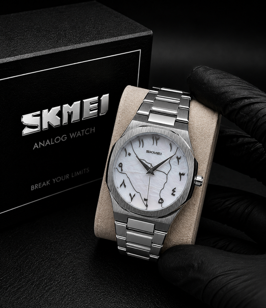 Skmei Marble Arabic Dial Analog Watch 9391
