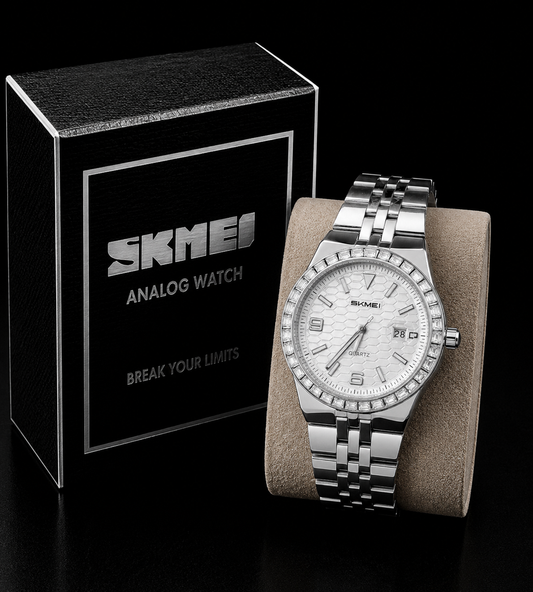 Skmei Stone Studded Analog Watch 2655