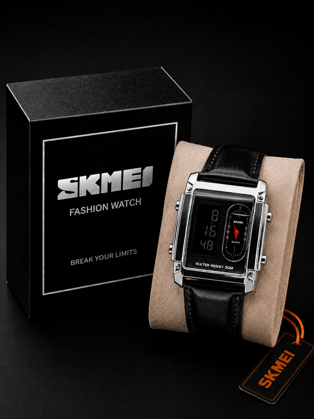 Skmei Dual Time Leather 1868
