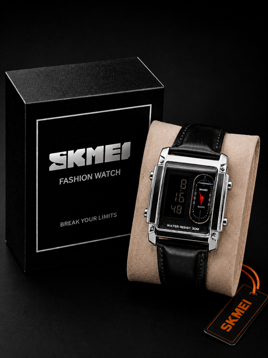 Skmei Dual Time Leather 1868