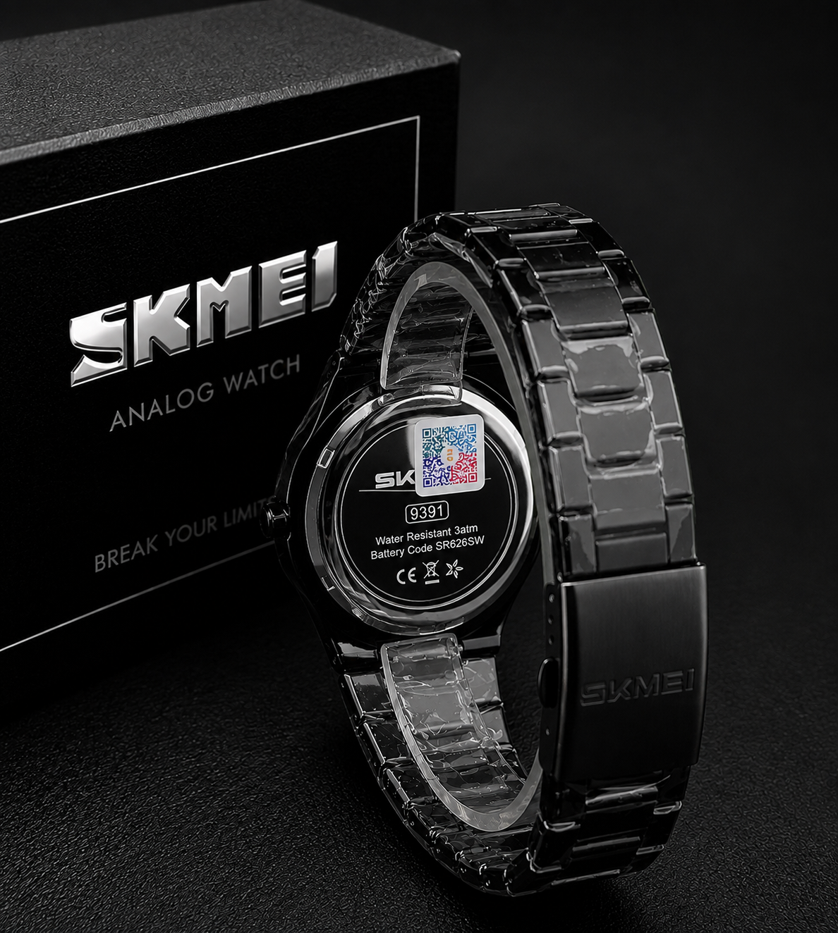 Skmei Marble Arabic Dial Analog Watch 9391