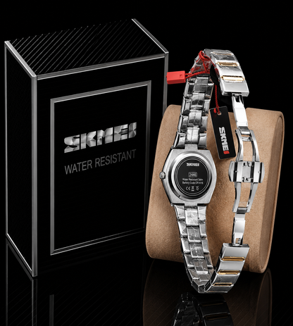 Skmei Womens Watch Stone Studded Watch 2446